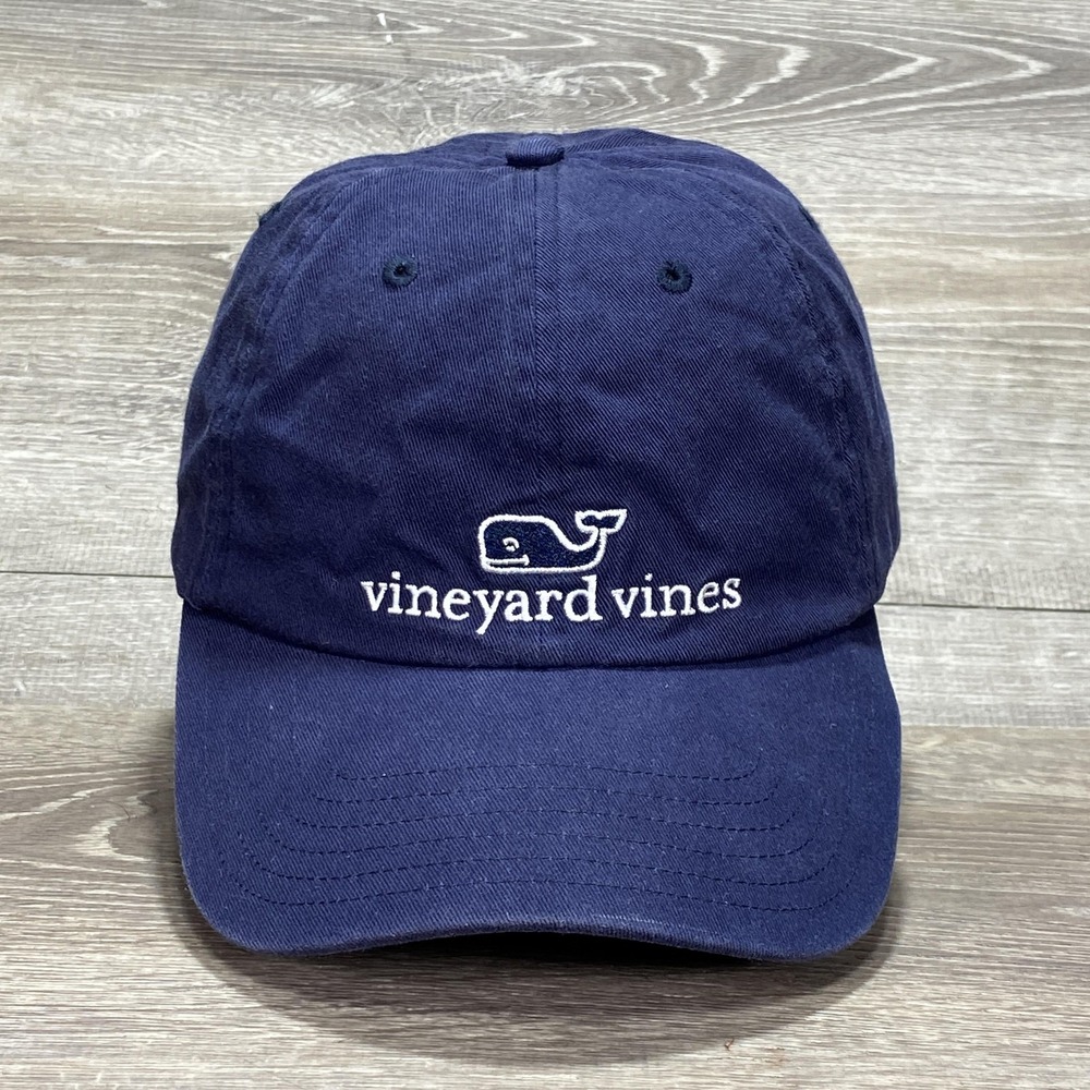 Vineyard Vines Hat Cap Strap Back Whale Embroidered Classic Mens Baseball Dad